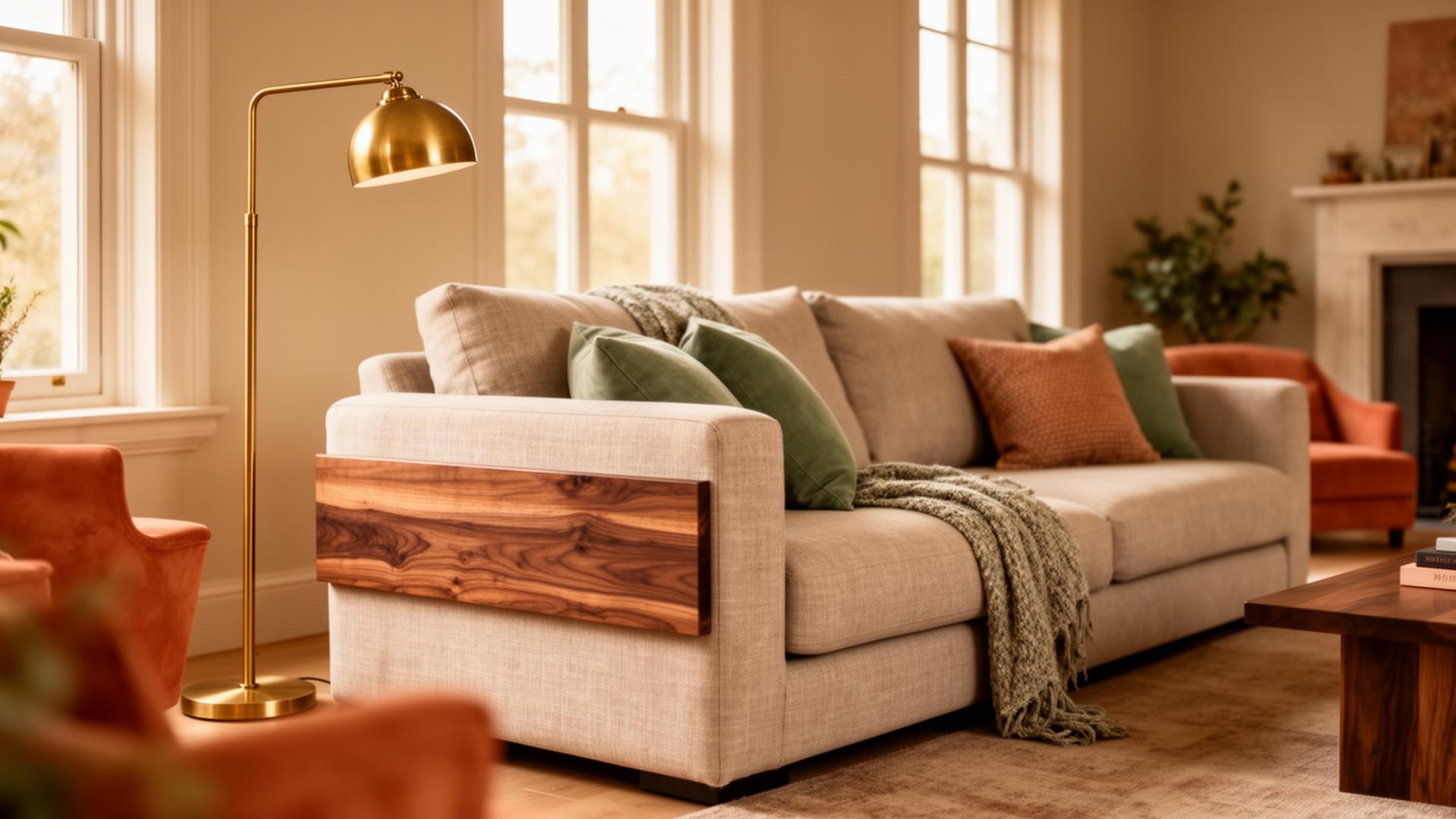 Styled living room